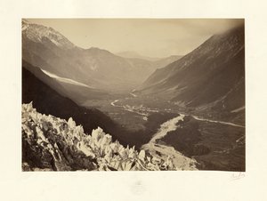 Vallée de Chamonix, vue du Chapeau - Bisson Frères