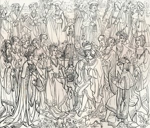 Mariage du roi Louis XII de France et de Mary Tudor, 16ème siècle, 1849 - Bisson and Cottard
