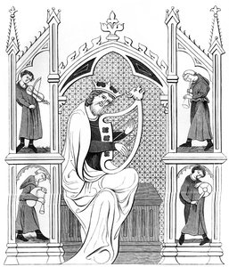 Concert de musique, 13e siècle 1849 - Bisson and Cottard