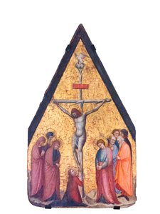 La crucifixion (tempera et or sur panneau de bois) - Bitino da Faenza