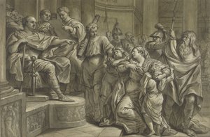 Eponina demande grâce pour Sabinus à Vespasien - Blaise Nicolas Lesueur