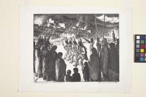 Veille de Noël à Taos Pueblo - Blanche Grant