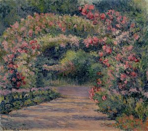 Arche de roses à Giverny - Blanche Hoschede Monet