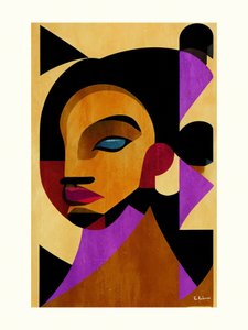 Femme géométrique abstraite - Bo Anderson