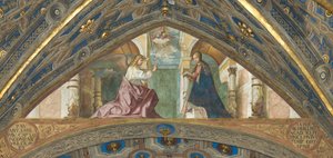 Abside, Superarch, Boccaccio Boccaccino, Annonciation 1506-07 - Boccaccio Boccaccino