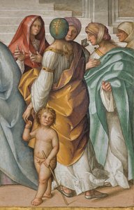 Nef centrale, Deuxième travée nord, Mariage de la Vierge, Boccaccio Boccaccino 1514-15, Détail