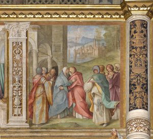 Nef centrale, Troisième travée nord, Visitation, Boccaccio Boccaccino 1516-17 - Boccaccio Boccaccino