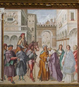 La rencontre de Saint Joachim et Sainte Anne - Boccaccio Boccaccino