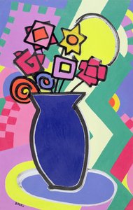 Vase bleu - Bodel Rikys