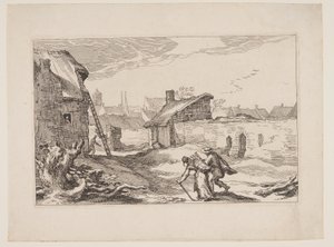 Planche 11, tirée de Paysages avec fermes - Boetius Adams Bolswert