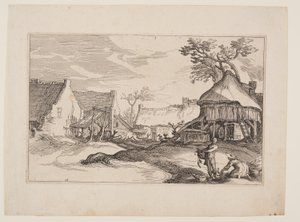Planche 16, tirée de Paysages avec fermes