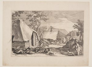 Planche 18, tirée de Paysages avec fermes