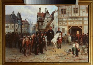 Général Gebhard Leberecht von Blücher avec les cosaques à Bautzen