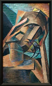 Méditation. Peinture de Bohumil Kubista, 1915. Art tchèque du 20e siècle. Palais des Foires, Prague (République tchèque)