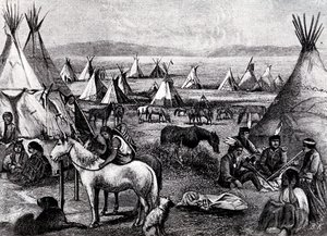 Campement indien Navajo - Bohuslav Kroupa