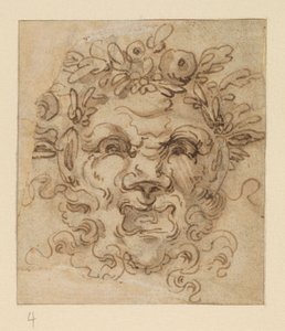 Masque grotesque, XVIIe siècle - Bolognese School