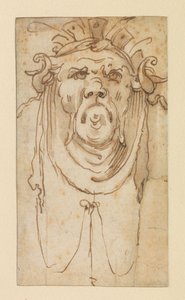 Masque grotesque, XVIIe siècle - Bolognese School