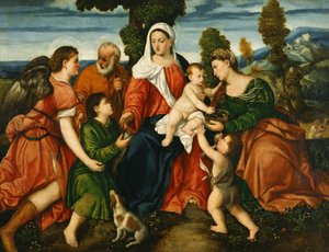 La Sainte Famille avec Tobie et l