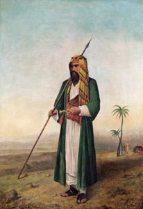 Sir Richard Burton en habit arabe, vers 1853