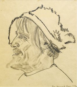 Konstantin Stanislavsky en Satin dans la pièce Les Bas-Fonds de M. Gorki, 1922 - Boris Dmitrievich Grigoriev