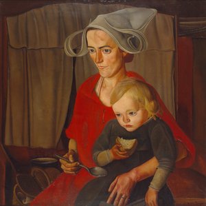 La pauvreté, 1925 - Boris Dmitrievich Grigoriev