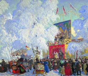 Cabinets de curiosités, 1917 - Boris Mikhailovich Kustodiev