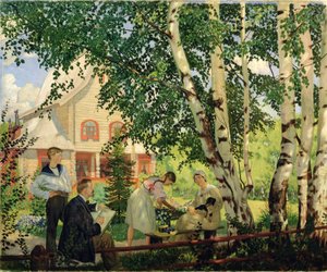 À la maison, 1914-18 - Boris Mikhailovich Kustodiev
