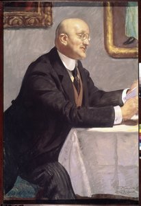 Portrait de Igor Grabar - Boris Mikhailovich Kustodiev