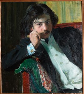 Portrait du poète Janko Lavrin - Boris Mikhailovich Kustodiev