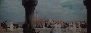Promenade à Venise, 1907-1908 - Boris Mikhailovich Kustodiev