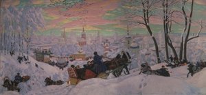 Mardi Gras - Boris Mikhailovich Kustodiev
