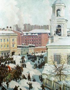Le 27 février 1917 - Boris Mikhailovich Kustodiev