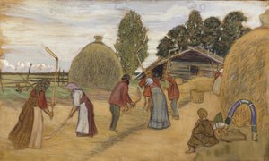 Aire de battage, 1918
