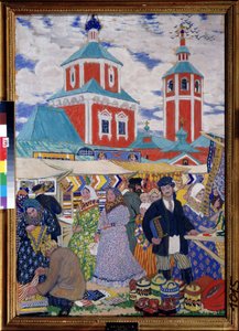 Une foire - Boris Mikhailovich Kustodiev