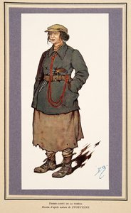 Agent secret féminin de Histoire des Soviets, pub. 1922 - Boris Vasilievich Zvorykin