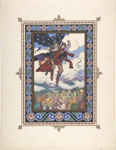 Illustration pour le conte de fées Marya Morevna, vers 1925