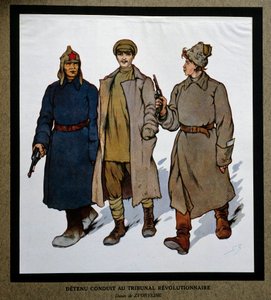 La Russie après la Révolution de 1917 : « Un détenu amené au Tribunal Révolutionnaire »