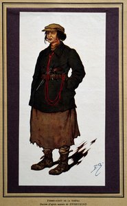 Russie : agent féminin de la révolution russe cheka
