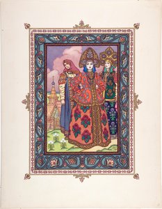 Vassilissa la Belle (Vassilissa la très Belle) - Illustration pour le conte de fées Vasilisa la Belle