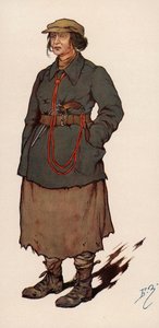 Femme agent de la Tchéka, la police secrète soviétique établie après la Révolution russe