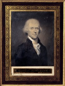 Portrait de Thomas Jefferson (1743-1826) Président des États-Unis de 1801 à 1809 - Bouch
