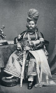 Maharaja de Panab, Présidence de Bombay, 1902 - Bourne and Shepherd