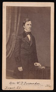 Portrait de William Pitt Fessenden 1806-1869, avant 1869 - Brady