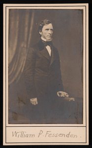 Portrait de William Pitt Fessenden 1806-1869, avant 1869 - Brady