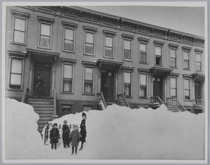 Tempête de neige de mars 1888, Brooklyn - Breading G. Way