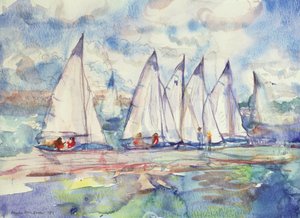 Voiliers bleus, 1989 - Brenda Brin Booker