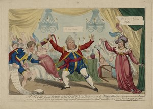 Une scène de Don Giovanni - British School