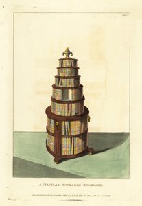 Bibliothèque circulaire mobile