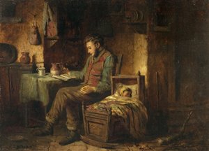 Scène Domestique, vers 1850 - British School
