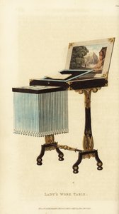 Table de travail élégante, époque Régence - British School